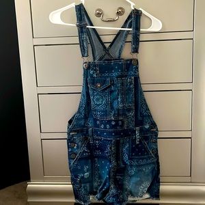 Denim overalls